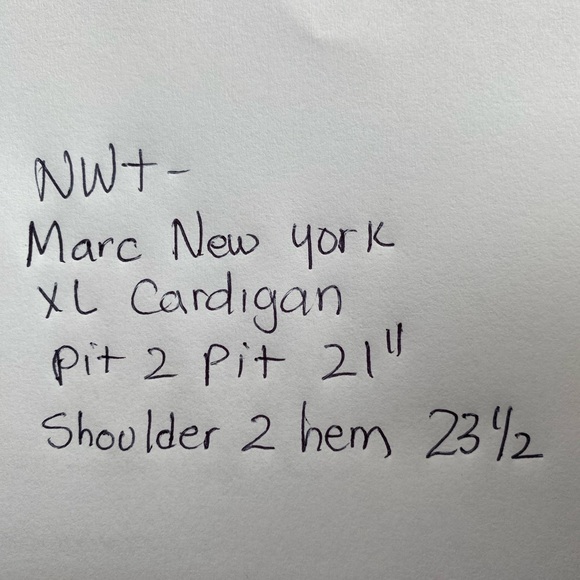 NWT Marc New York Size XL Cardigan - Picture 11 of 11